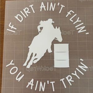 White Horse Car Decal